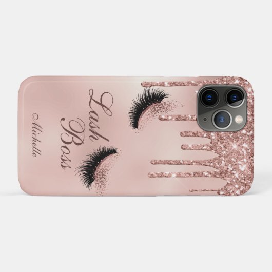 Rose goldgürtig lasche Queen lashes augen Case-Mate iPhone Hülle (Rückseite (Horizontal))