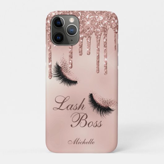 Rose goldgürtig lasche Queen lashes augen Case-Mate iPhone Hülle (Rückseite)