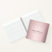 Rose Goldhaar Stylistin Makeup Künstler Chic Glais Notizblock (Innenseite)