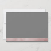 Rose-Goldkalligrafie | Einladung zur Hochzeit (Rückseite)