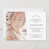 Rose-Goldkalligrafie| Zweite Foto - Ausbildungspar Einladung (Rückseite)