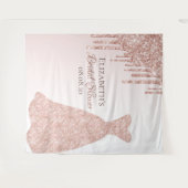 Rose Goldkleid Name Wandteppich (Vorderseite (Horizontal))