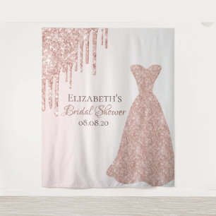 Rose Goldkleid Name Wandteppich