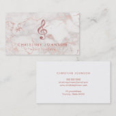 Rose Goldklingelspalte Visitenkarte (Vorne/Hinten)