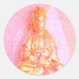 Rose-GoldKwan Yin Aufkleber