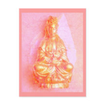 Rose-GoldKwan Yin Postkarte