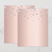 Rose Goldlack diamonds glac paper sheet (Vorne/Hinten)