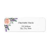 Rose Goldlavenböden Rücksendeadresse (Vorne)