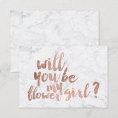 Rose Goldmarmor Blume Mädchen (Vorne/Hinten)