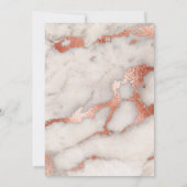 Rose Goldmarmor Hintergrund Erste Heilige Kommunio Einladung (Rückseite)