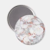 Rose, Goldmarmor Magnet (Vorderseite/Rückseite)