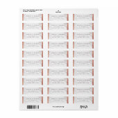 Rose Goldmarmor Moderne Hochzeitsszene Rücksendead (Vorne)