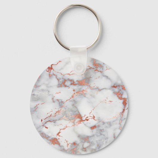 Rose, Goldmarmor Schlüsselanhänger (Vorderseite)