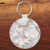 Rose, Goldmarmor Schlüsselanhänger (Vorderseite)