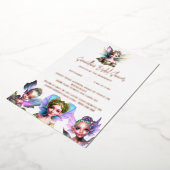 Rose Goldmedaille Brautparty Folieneinladung (Gedreht)