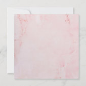 Rose Goldmedaille Grüne Hochzeit Einladung (Rückseite)