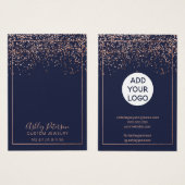 Rose Goldmedaille Logo Schmuck Ohrring-Anzeige (Vorne & Hinten)