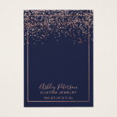 Rose Goldmedaille Logo Schmuck Ohrring-Anzeige (Vorderseite)