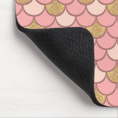 Rose Goldmedaille mit Glitzer-Effekt Mousepad (Ecke)