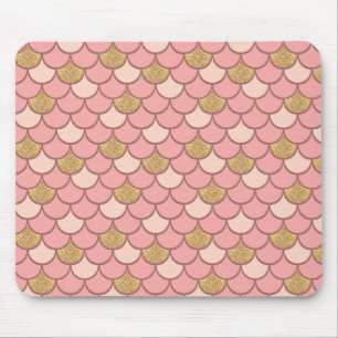 Rose Goldmedaille mit Glitzer-Effekt Mousepad
