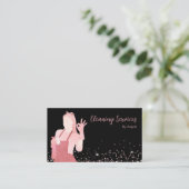 Rose Goldmedaille Reinigung Dienstleistungen Spark Visitenkarte (Stehend Vorderseite)