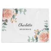 Rose Goldmedaille Salbei Große Geschenktüte (Vorderseite)