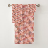 Rose Goldmedaille Scales Glitzer Rosa Folie Hübsch