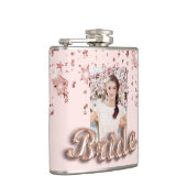 Rose Goldmedaille Sterne Foto glamourös Flachmann (Rechts)