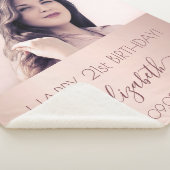 Rose Goldname Foto Sherpadecke (3/4)