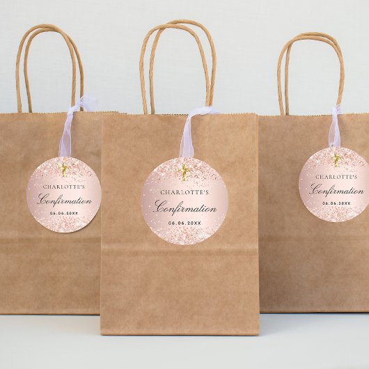 Rose-Goldname-Mädchen Runder Aufkleber