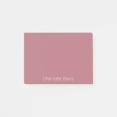 Rose Goldname Post-it Klebezettel (Vorderseite)