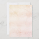 Rose-Goldpampas-Gras-Brautparty Einladung (Rückseite)