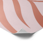 Rose Goldpfauenfedern, Vintag Poster (Ecke)