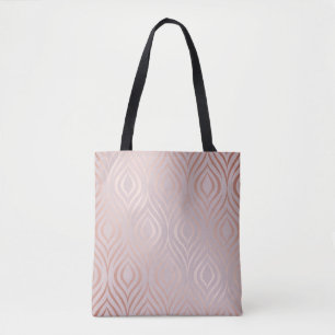 Rose Goldpfauenfedern, Vintag Tasche