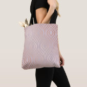 Rose Goldpfauenfedern, Vintag Tasche (Von Nahem)