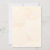 Rose Goldpfirsichfarben, blumengeschmückt Süß 16 Einladung (Rückseite)