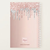 Rose goldrosa benutzerdefiniertes Foto Silber Trop Planer (Rückseite)