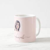 Rose Goldrot Foto Kaffeetasse (VorderseiteRechts)