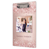 Rose Goldrot Foto Klemmbrett (Links)