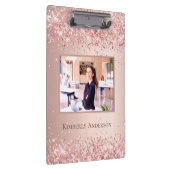 Rose Goldrot Foto Klemmbrett (Rechts)