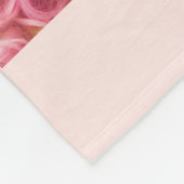Rose Goldrot Glitzer Kollage Name Foto Fleecedecke (Ecke)