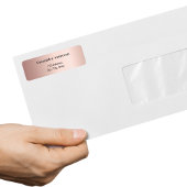 Rose Goldrot-Rücksendekennzeichen