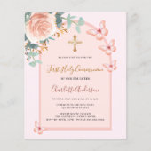 Rose Goldschmetterlinge Blumenbogen Erste Kommune (Vorderseite)