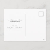 Rose Goldschneeflocken Foto Postkarte (Rückseite)