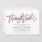 Rose goldschwarz am Abend vor Einladung (Vorderseite)