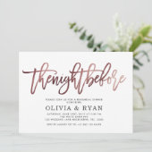 Rose goldschwarz am Abend vor Einladung (Stehend Vorderseite)