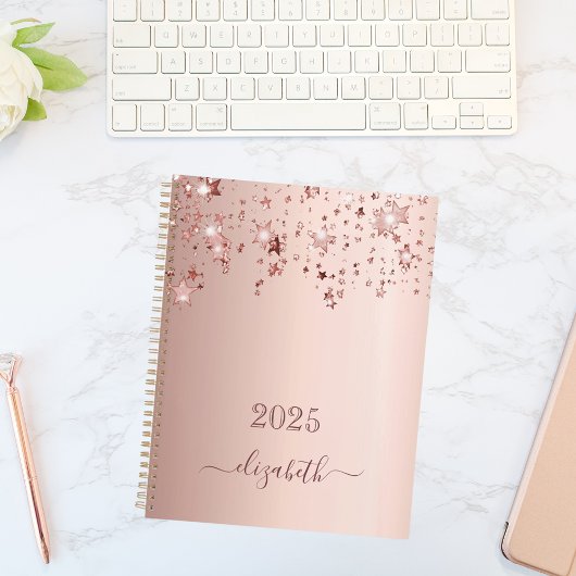 Rose Goldstars Rosa 2026 Planer