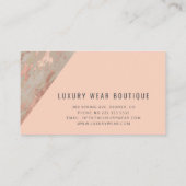 Rose Goldsteine Graue Boutique Manager Visitenkarte (Rückseite)