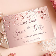 Rose: Goldsterne Save the Date