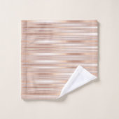 Rose Goldstreifen Badhandtuch Set (Waschlappen)